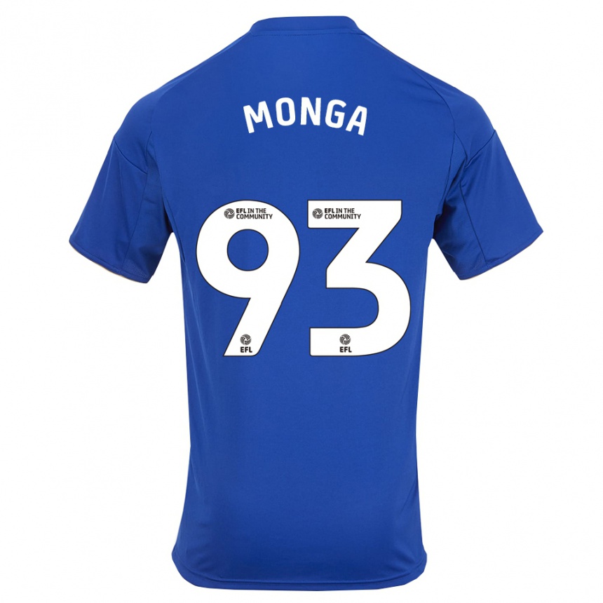 ילדים כדורגל Jeremy Monga #93 כחול זהב ג'רזי ביתית 2025/26