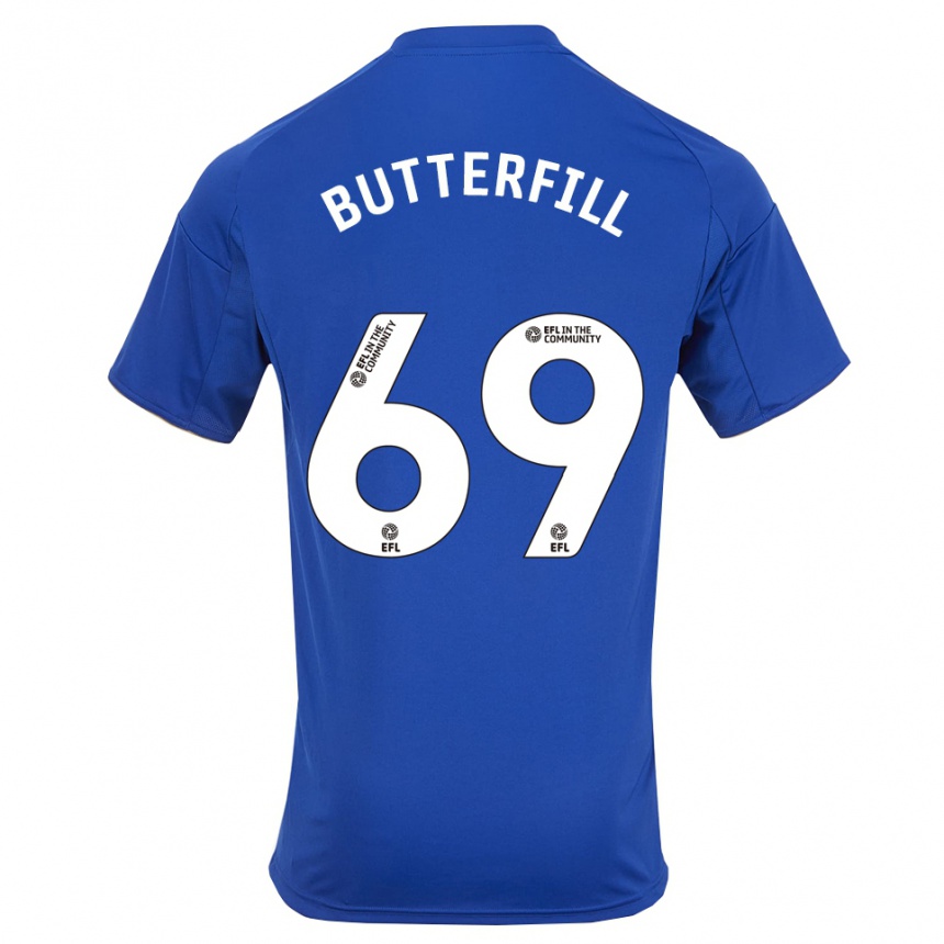 ילדים כדורגל ג׳ק בטרפיל #69 כחול זהב ג'רזי ביתית 2025/26