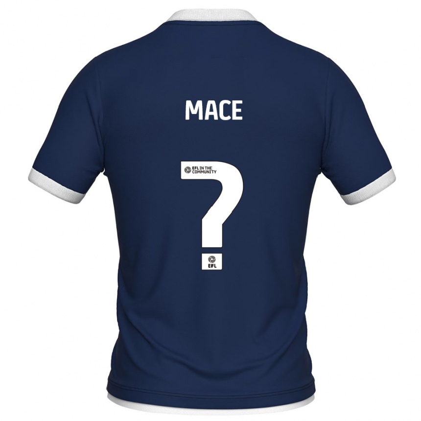 ילדים כדורגל Katherine Mace #0 כחול נייבי לבן ג'רזי ביתית 2025/26