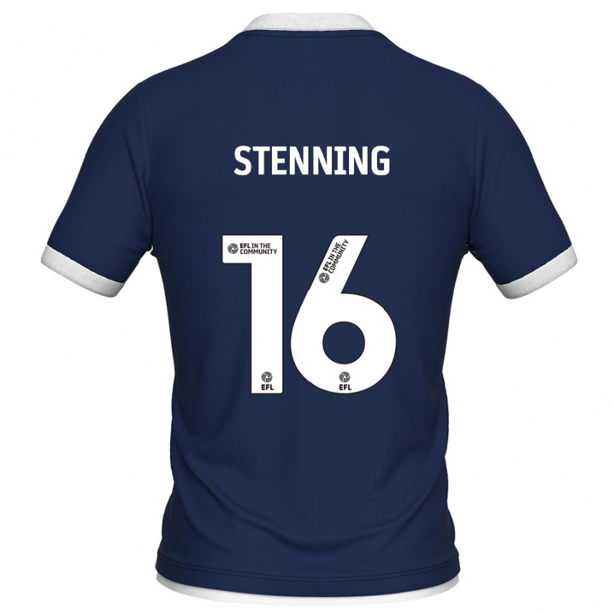 ילדים כדורגל Ellie Stenning #16 כחול נייבי לבן ג'רזי ביתית 2025/26