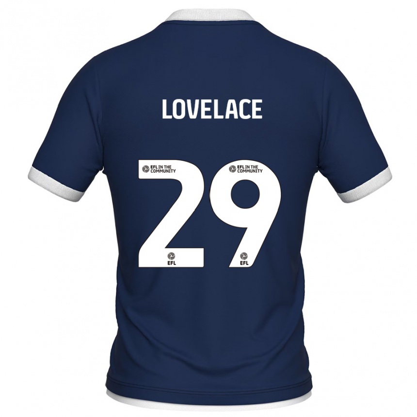 ילדים כדורגל זאק לאבלייס #29 כחול נייבי לבן ג'רזי ביתית 2025/26