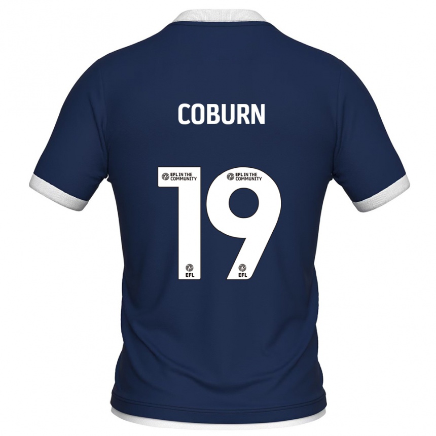 ילדים כדורגל ג'וש קובורן #19 כחול נייבי לבן ג'רזי ביתית 2025/26