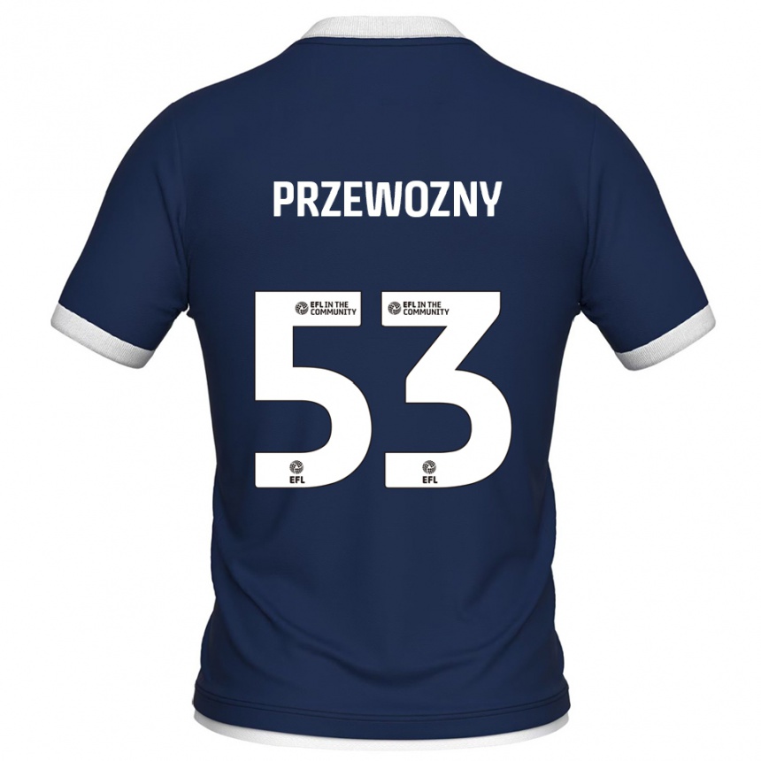 ילדים כדורגל Jakub Przewozny #53 כחול נייבי לבן ג'רזי ביתית 2025/26