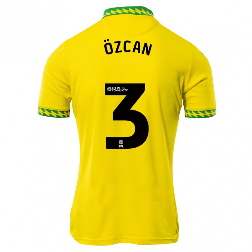 ילדים כדורגל Vatan Özcan #3 לבן ירוק ג'רזי ביתית 2025/26