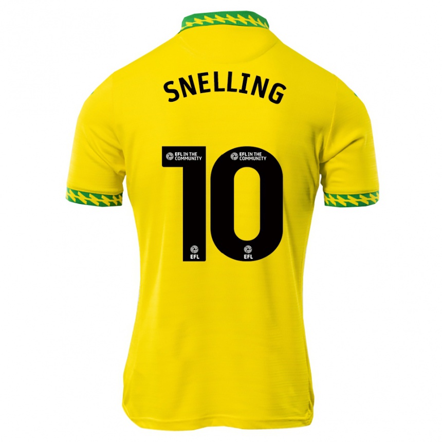 ילדים כדורגל Natasha Snelling #10 לבן ירוק ג'רזי ביתית 2025/26