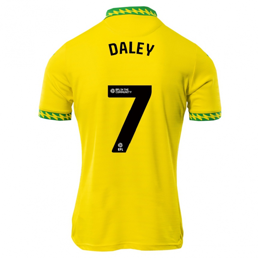 ילדים כדורגל Damari Daley #7 לבן ירוק ג'רזי ביתית 2025/26