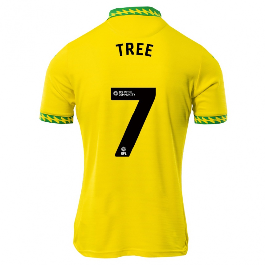 ילדים כדורגל Ben Tree #7 לבן ירוק ג'רזי ביתית 2025/26