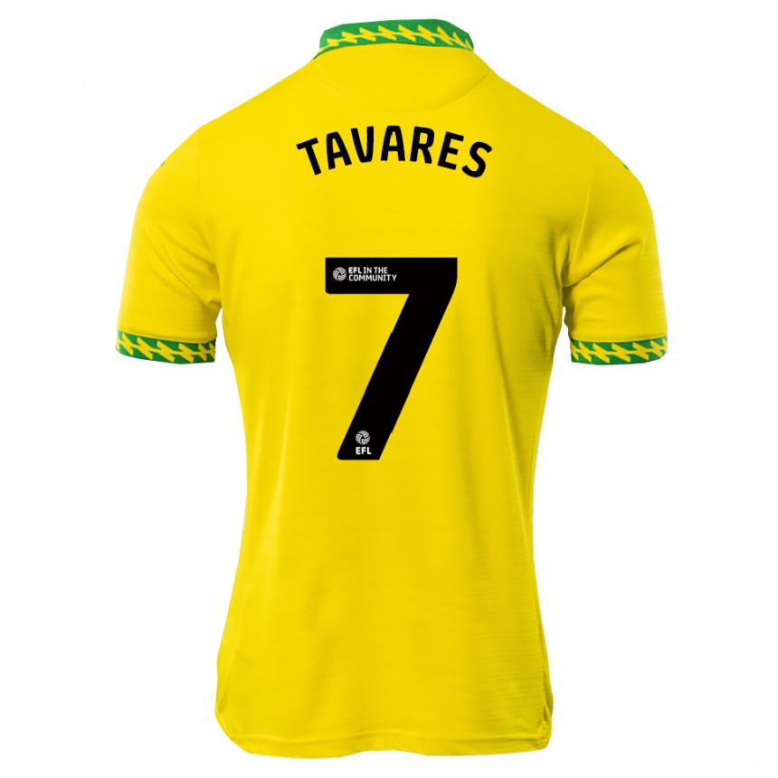 ילדים כדורגל Ajay Tavares #7 לבן ירוק ג'רזי ביתית 2025/26