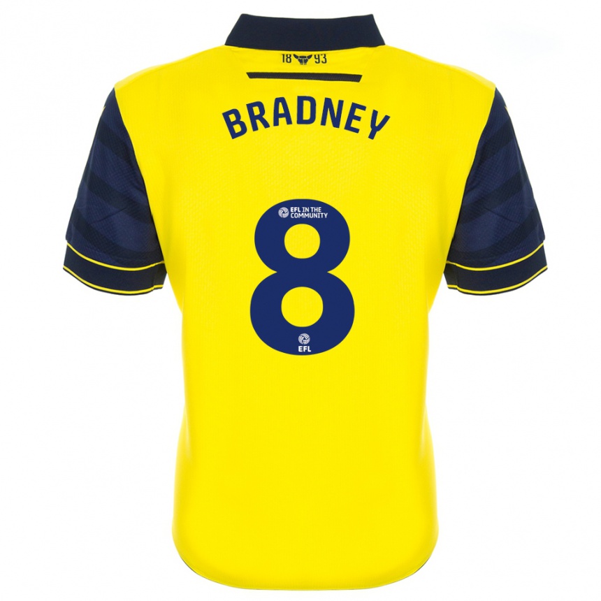 ילדים כדורגל הריסון בראדני #8 צהוב כחול נייבי ג'רזי ביתית 2025/26