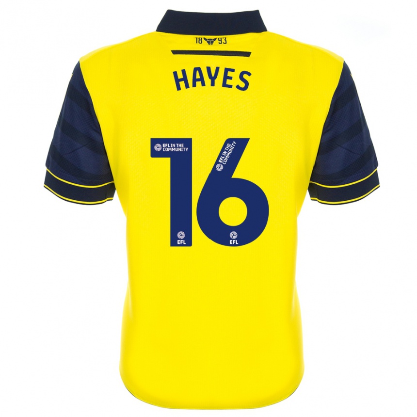 ילדים כדורגל Georgia Hayes #16 צהוב כחול נייבי ג'רזי ביתית 2025/26