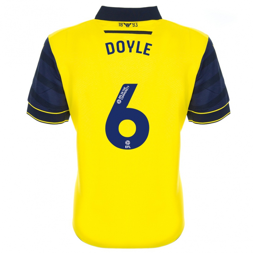 ילדים כדורגל קאלום דויל #6 צהוב כחול נייבי ג'רזי ביתית 2025/26