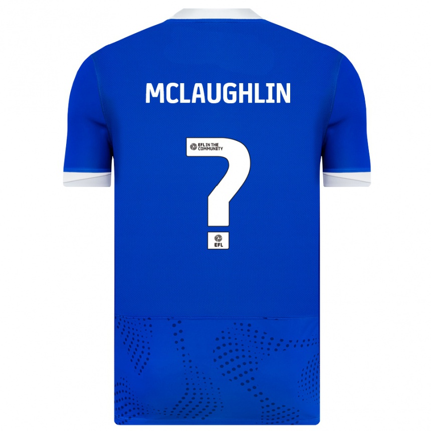 ילדים כדורגל Erin Mclaughlin #0 כחול לבן ג'רזי ביתית 2025/26