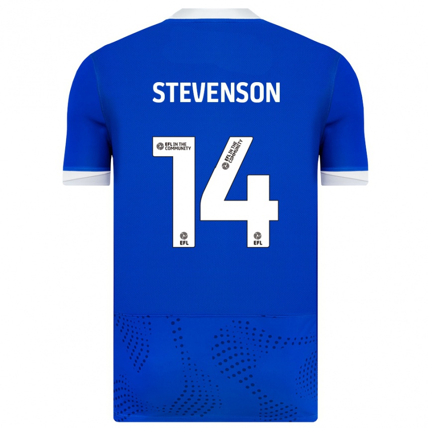 ילדים כדורגל Ben Stevenson #14 כחול לבן ג'רזי ביתית 2025/26