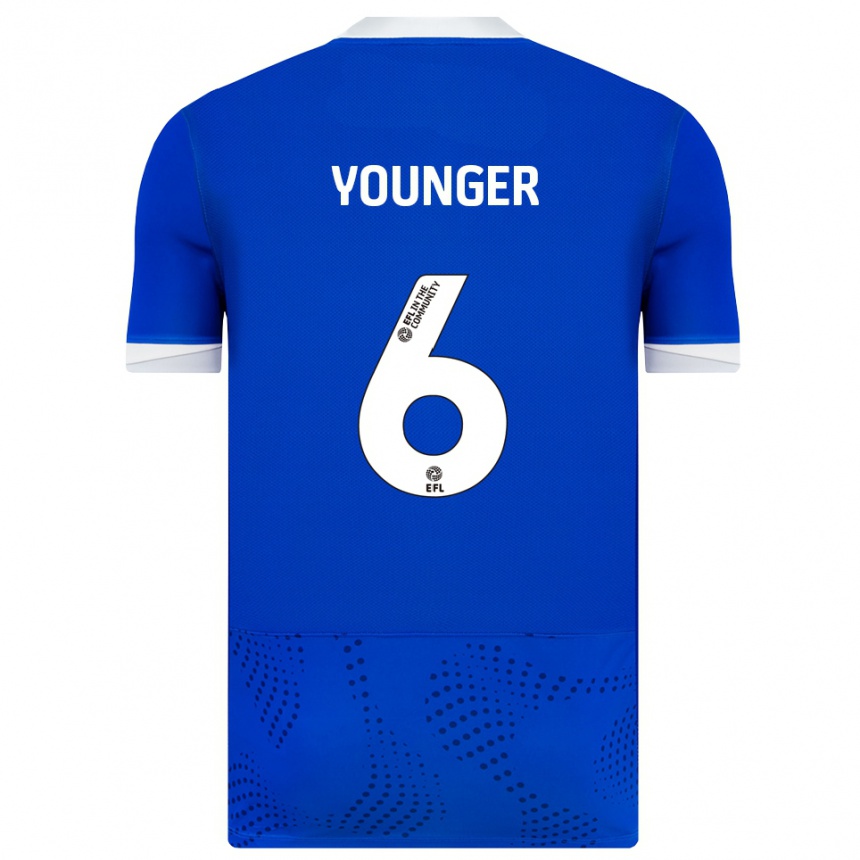 ילדים כדורגל Jazz Younger #6 כחול לבן ג'רזי ביתית 2025/26