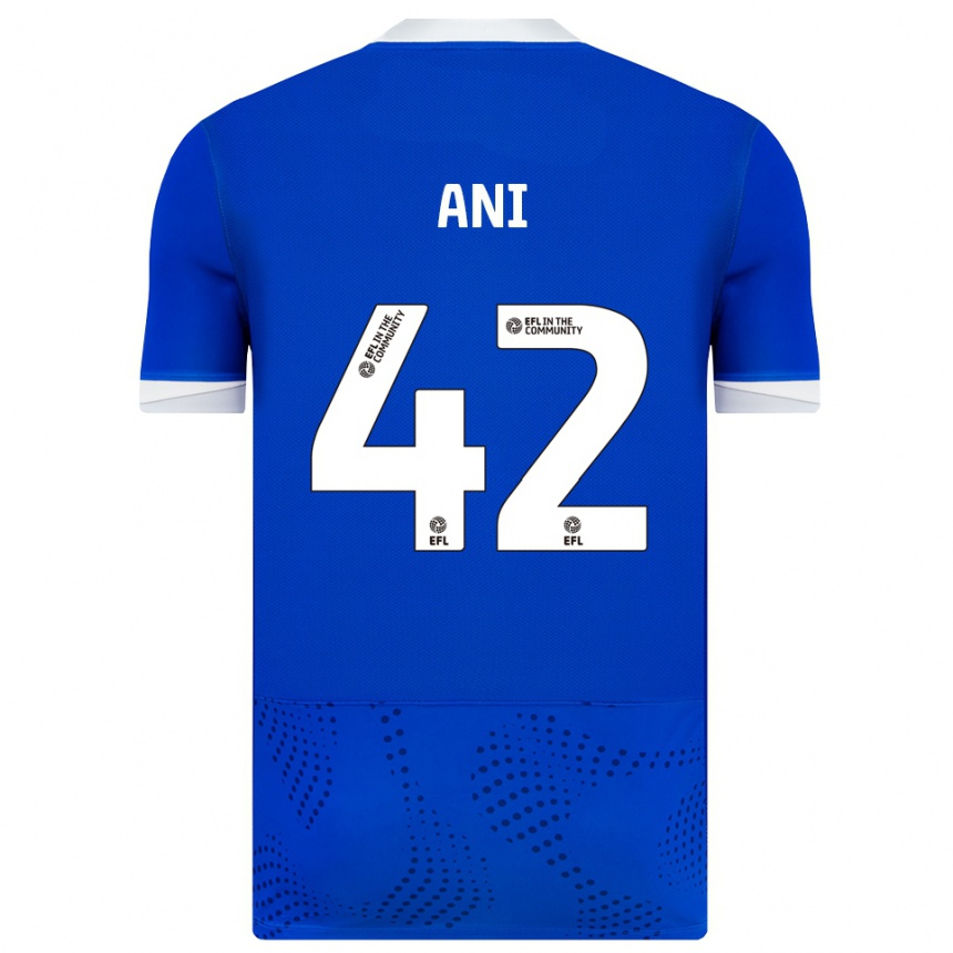 ילדים כדורגל Michael Ani #42 כחול לבן ג'רזי ביתית 2025/26