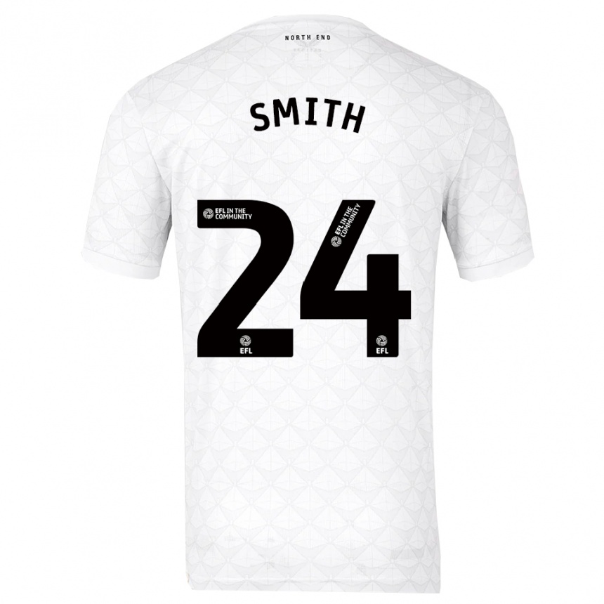 ילדים כדורגל מייקל סמית' #24 לבן אדום ג'רזי ביתית 2025/26