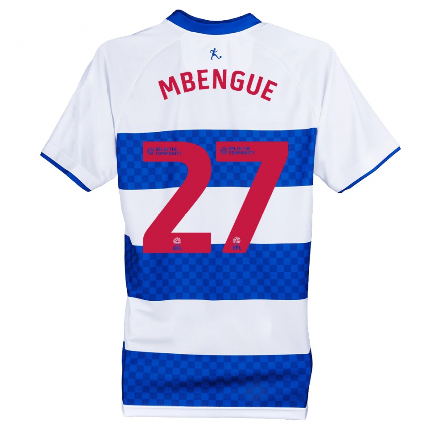 ילדים כדורגל אמאדו אמבנגה #27 כחול לבן ג'רזי ביתית 2025/26