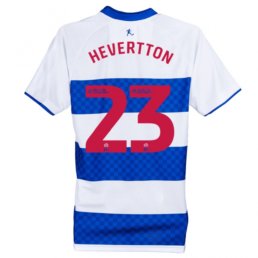 ילדים כדורגל Hevertton #23 כחול לבן ג'רזי ביתית 2025/26