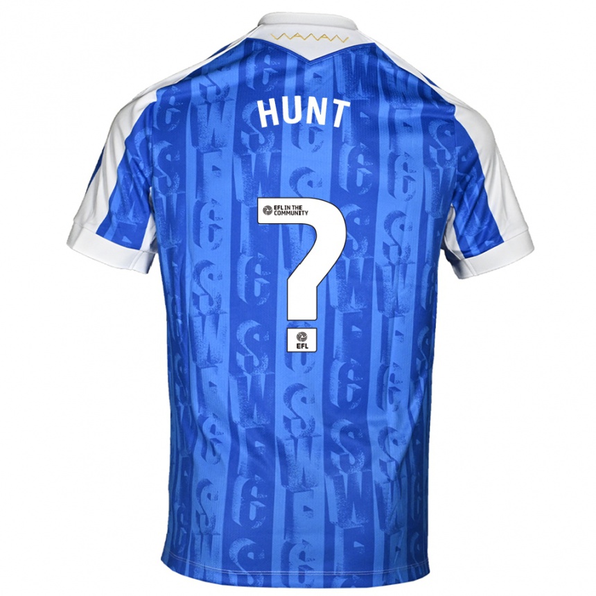 ילדים כדורגל Finley Hunt #0 כחול לבן ג'רזי ביתית 2025/26