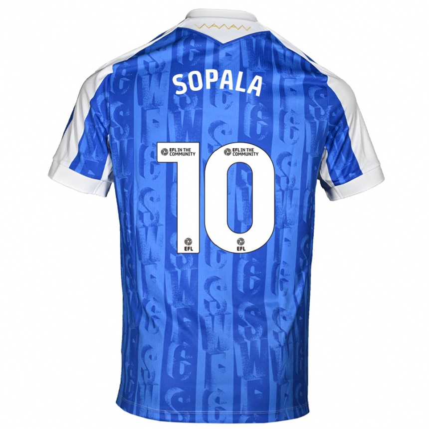 ילדים כדורגל אודהאן סופאלה #10 כחול לבן ג'רזי ביתית 2025/26