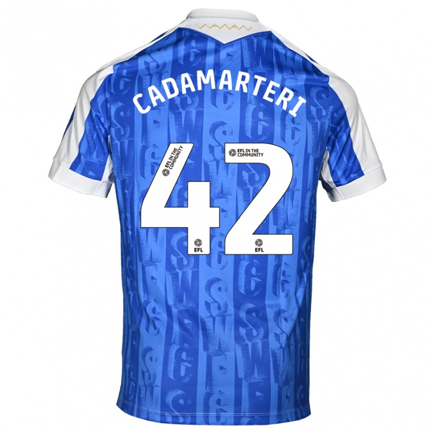 ילדים כדורגל ביילי קדמרטרי #42 כחול לבן ג'רזי ביתית 2025/26