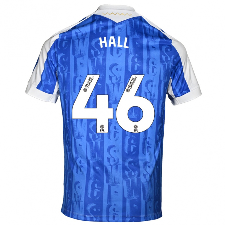 ילדים כדורגל ג'ק הול #46 כחול לבן ג'רזי ביתית 2025/26
