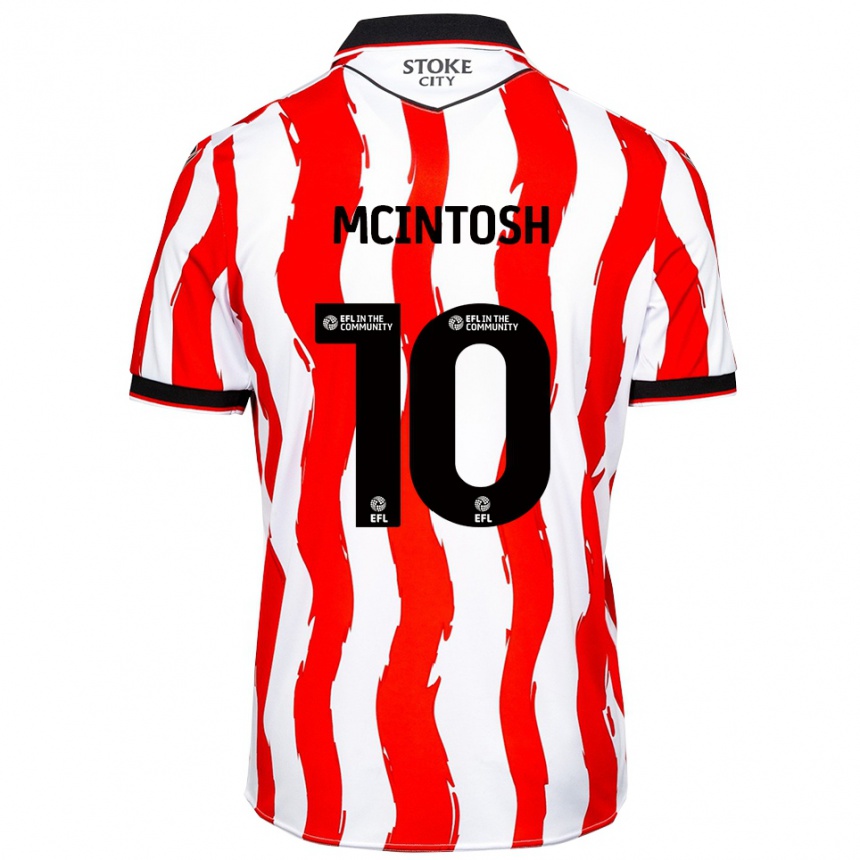 ילדים כדורגל רובן מקינטוש #10 לבן אדום ג'רזי ביתית 2025/26