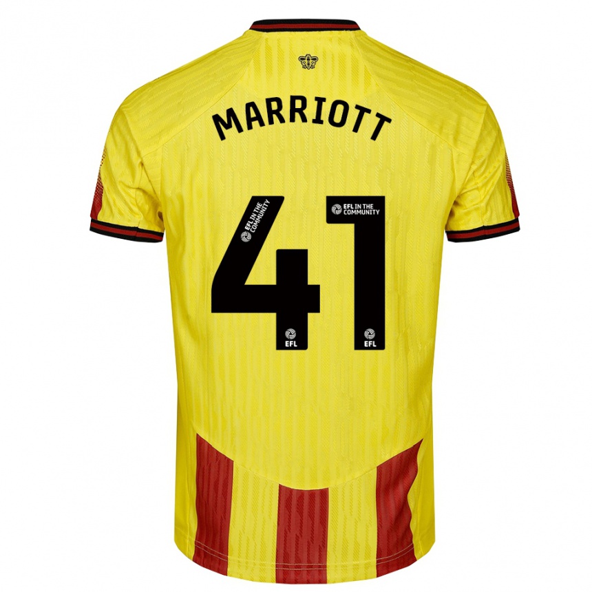 ילדים כדורגל אלפי סימון רודני מריוט #41 צהוב אדום ג'רזי ביתית 2025/26 ילדים כדורגל אלפי סימון רודני מריוט #41 צהוב אדום ג'רזי ביתית 2025/26