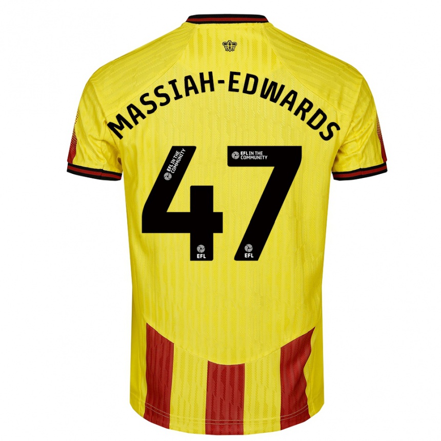 ילדים כדורגל זאבייר מסאייה-אדווארדס #47 צהוב אדום ג'רזי ביתית 2025/26 ילדים כדורגל זאבייר מסאייה-אדווארדס #47 צהוב אדום ג'רזי ביתית 2025/26