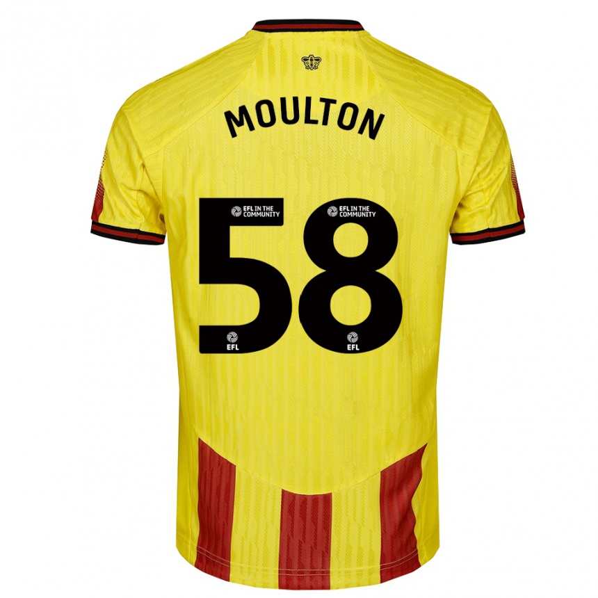 ילדים כדורגל ג׳יי-די מולטון #58 צהוב אדום ג'רזי ביתית 2025/26