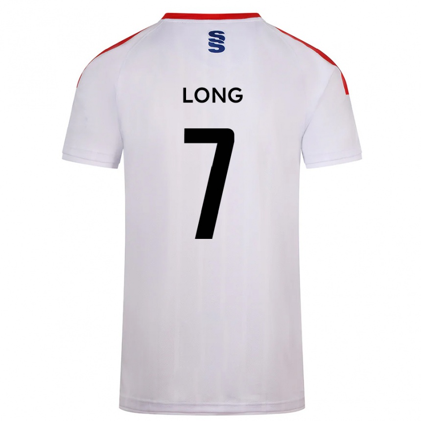 ילדים כדורגל Rhys Long #7 לבן כחול נייבי ג'רזי ביתית 2025/26