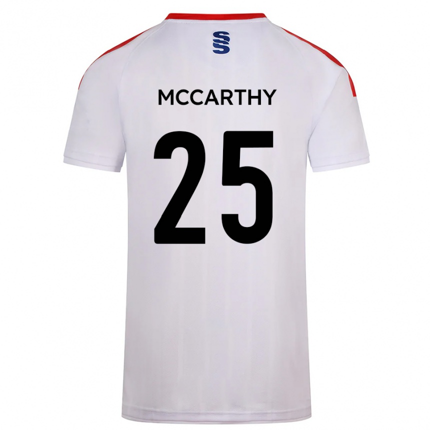 ילדים כדורגל Max Mccarthy #25 לבן כחול נייבי ג'רזי ביתית 2025/26