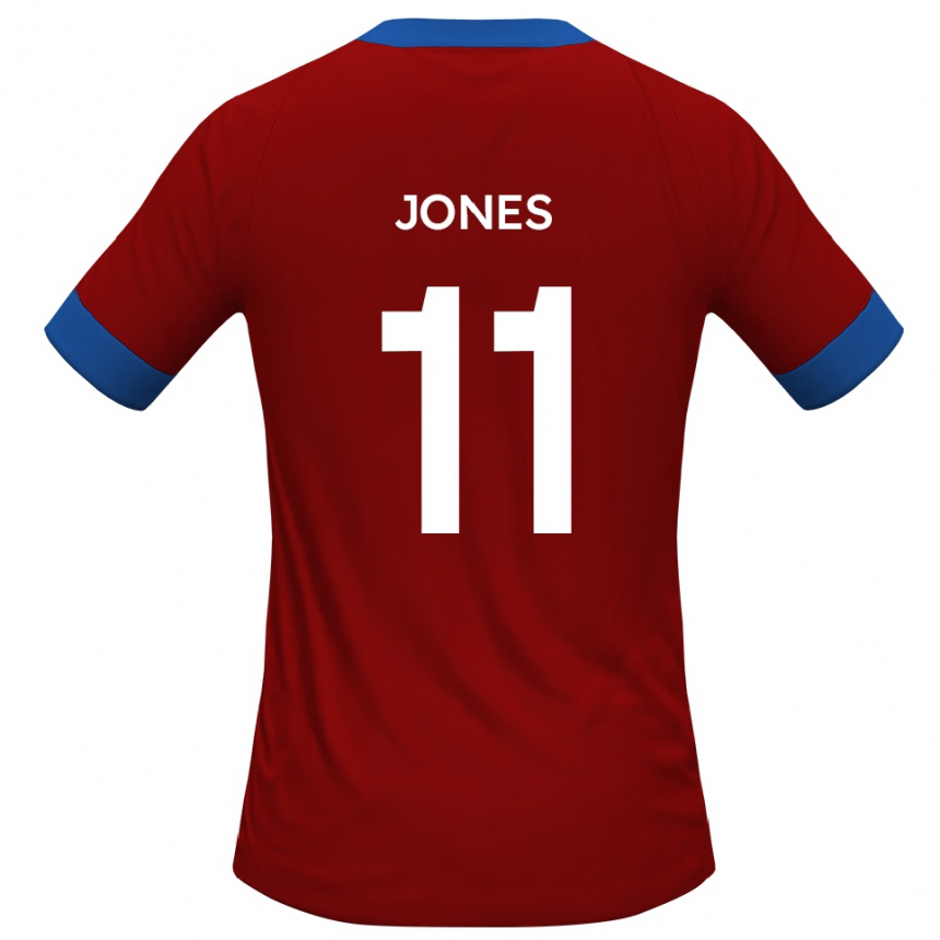 ילדים כדורגל Ryan Jones #11 כחול אדום ג'רזי ביתית 2025/26