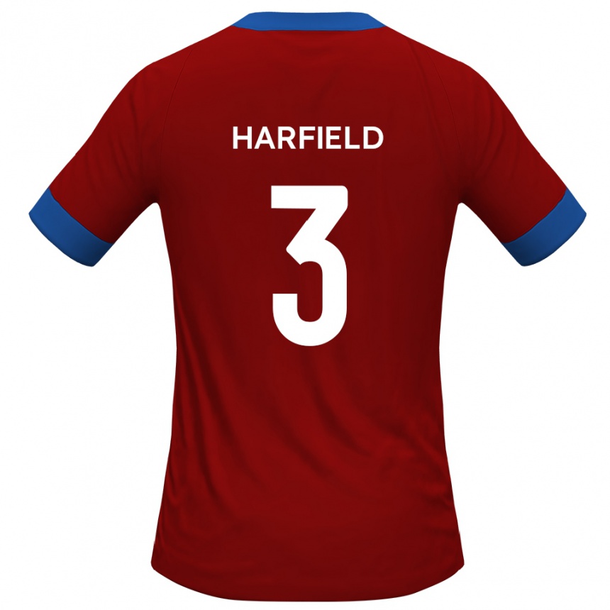 ילדים כדורגל אולי הרפילד #3 כחול אדום ג'רזי ביתית 2025/26