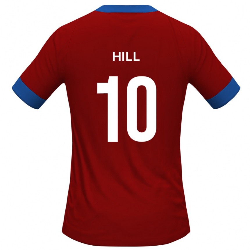 ילדים כדורגל Ryan Hill #10 כחול אדום ג'רזי ביתית 2025/26