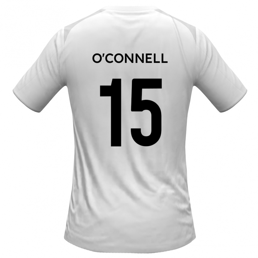 ילדים כדורגל Charlie O'connell #15 לבן אפור ג'רזי ביתית 2025/26