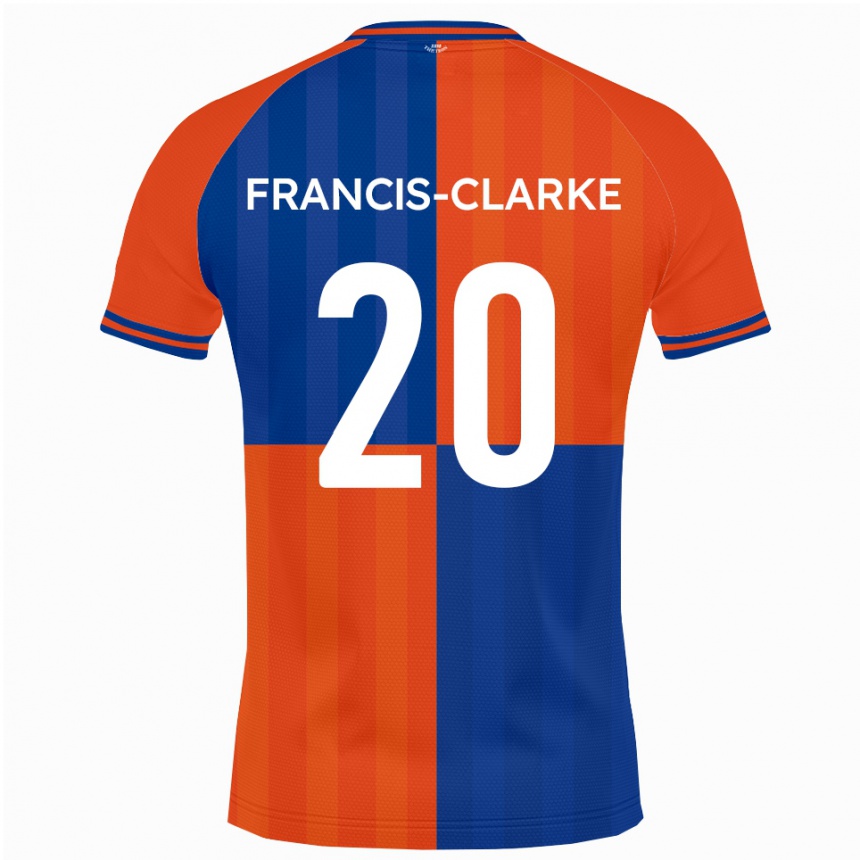 ילדים כדורגל איידן פרנסיס-קלארק #20 כתום כחול מלכותי ג'רזי ביתית 2025/26