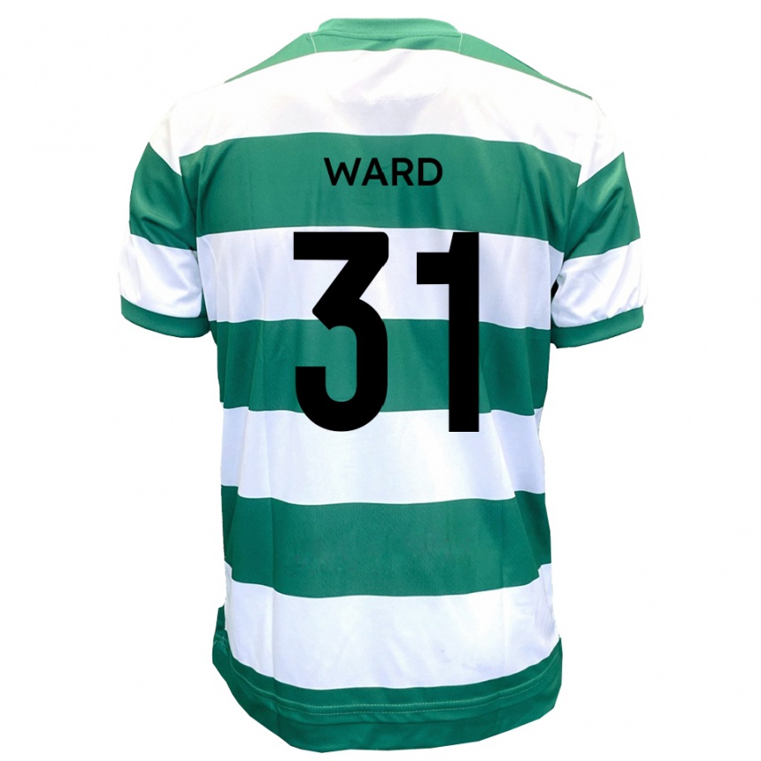 ילדים כדורגל ג'ד וורד #31 ירוק לבן ג'רזי ביתית 2025/26