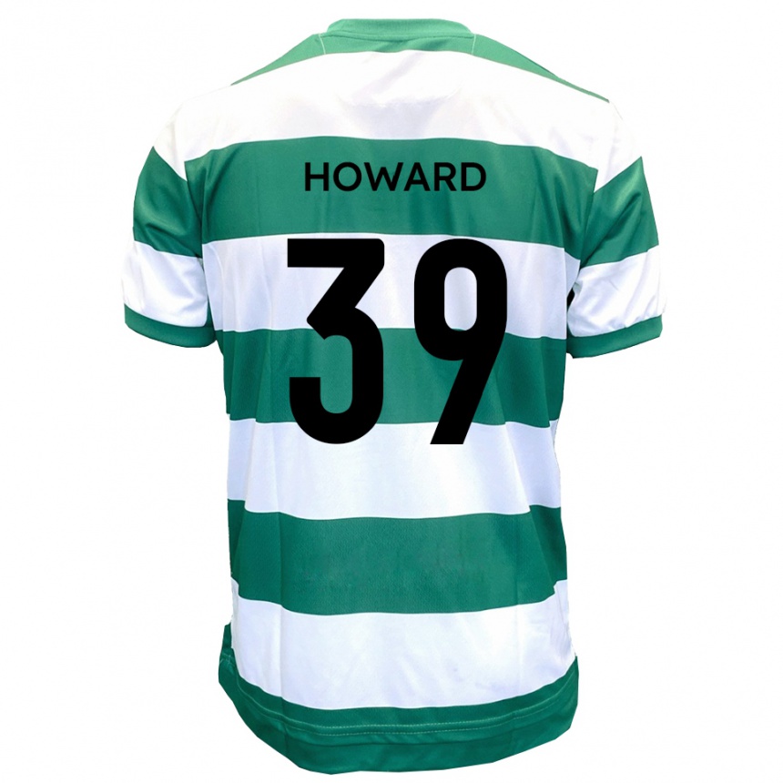 ילדים כדורגל Will Howard #39 ירוק לבן ג'רזי ביתית 2025/26