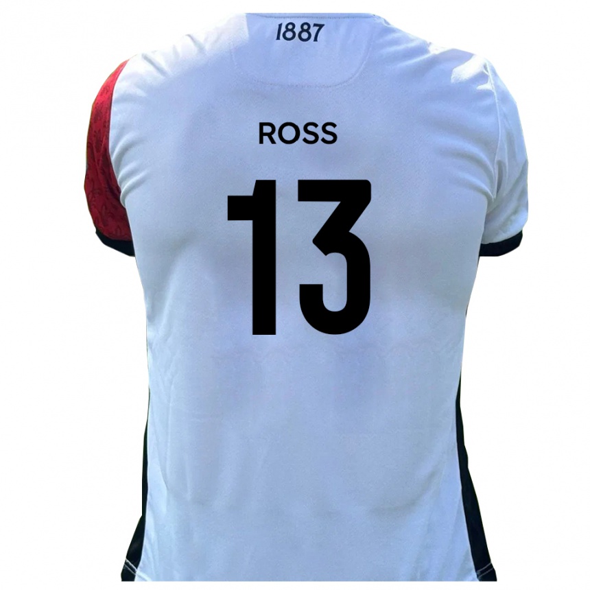 ילדים כדורגל Craig Ross #13 אדום לבן ג'רזי ביתית 2025/26