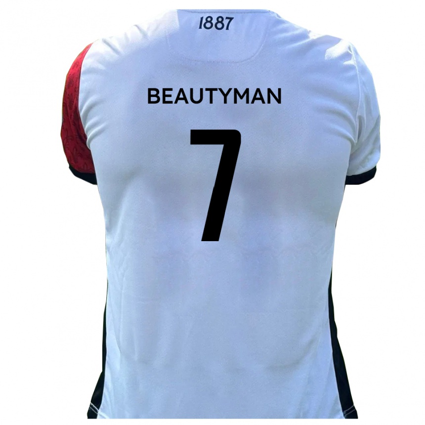 ילדים כדורגל הארי באוטימן #7 אדום לבן ג'רזי ביתית 2025/26