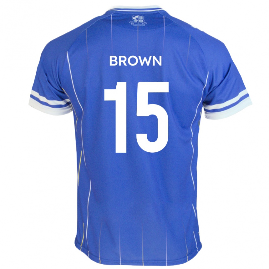 ילדים כדורגל Jed Brown #15 כחול מלכותי ג'רזי ביתית 2025/26