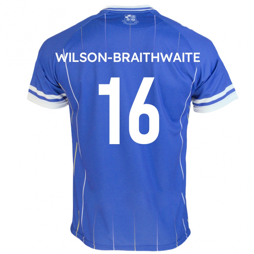 ילדים כדורגל Makai Wilson-Braithwaite #16 כחול מלכותי ג'רזי ביתית 2025/26