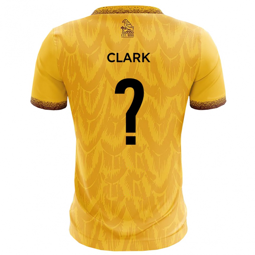 ילדים כדורגל Eden Clark #0 צהוב חום ג'רזי ביתית 2025/26