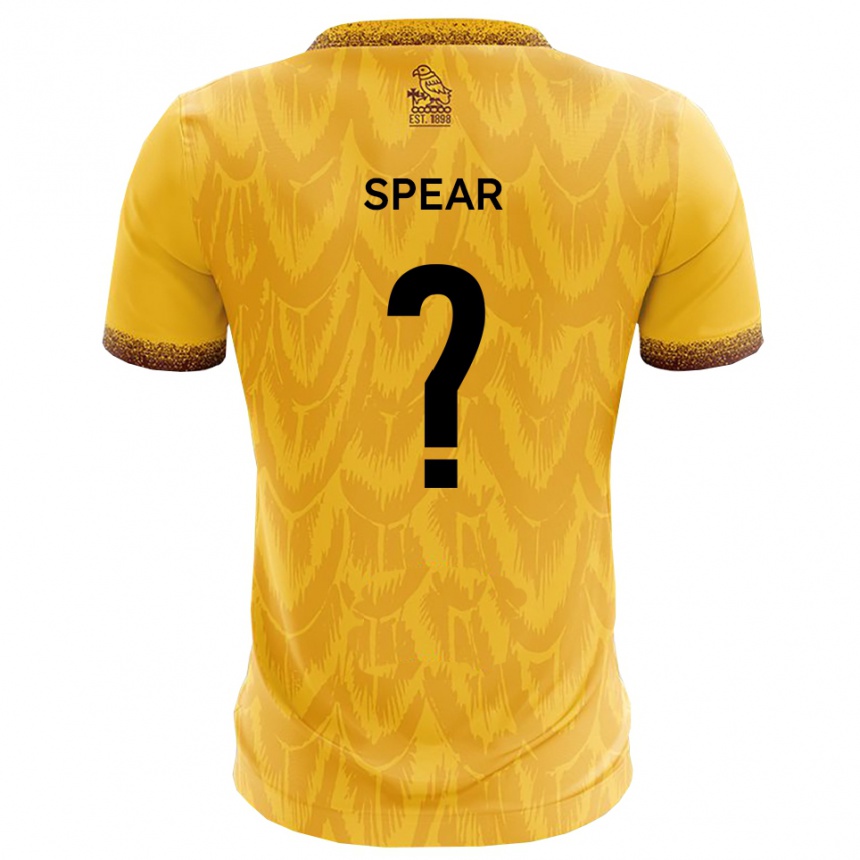 ילדים כדורגל Emma Spear #0 צהוב חום ג'רזי ביתית 2025/26