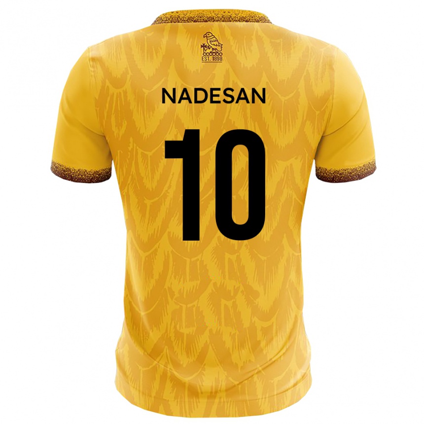 ילדים כדורגל אשלי נדסאן #10 צהוב חום ג'רזי ביתית 2025/26