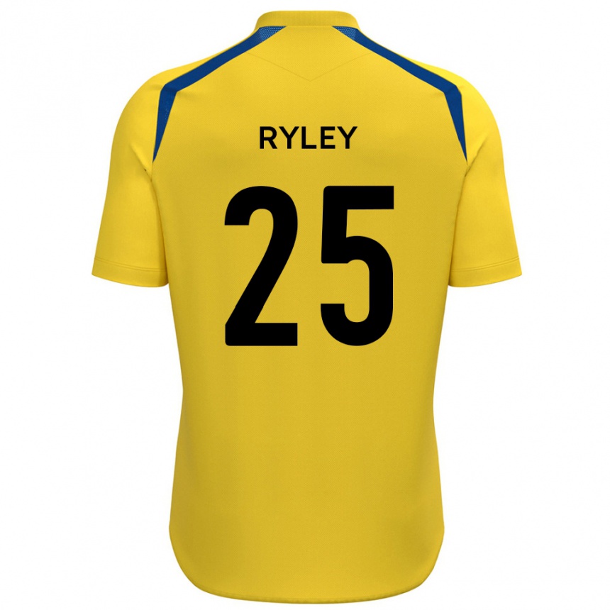 ילדים כדורגל קיאן ריילי #25 צהוב כחול ג'רזי ביתית 2025/26