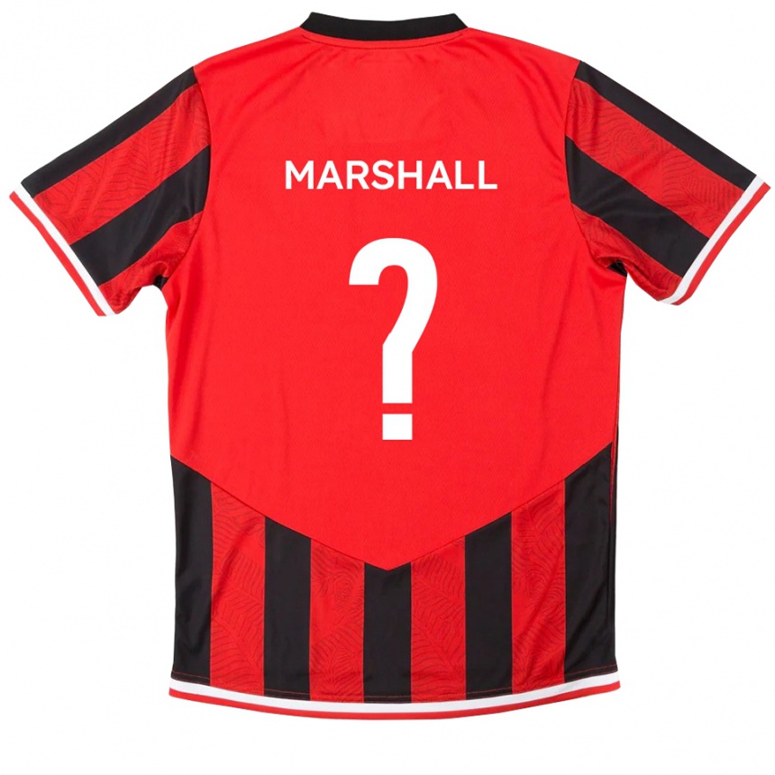 ילדים כדורגל Daisy Marshall #0 אדום שחור ג'רזי ביתית 2025/26