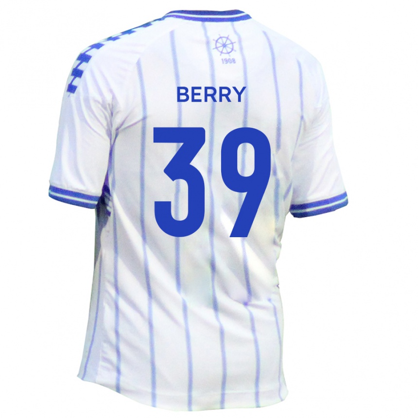 ילדים כדורגל Charlie Berry #39 לבן כחול ג'רזי ביתית 2025/26