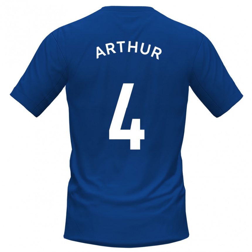 ילדים כדורגל פסטוס ארתור #4 כחול לבן ג'רזי ביתית 2025/26